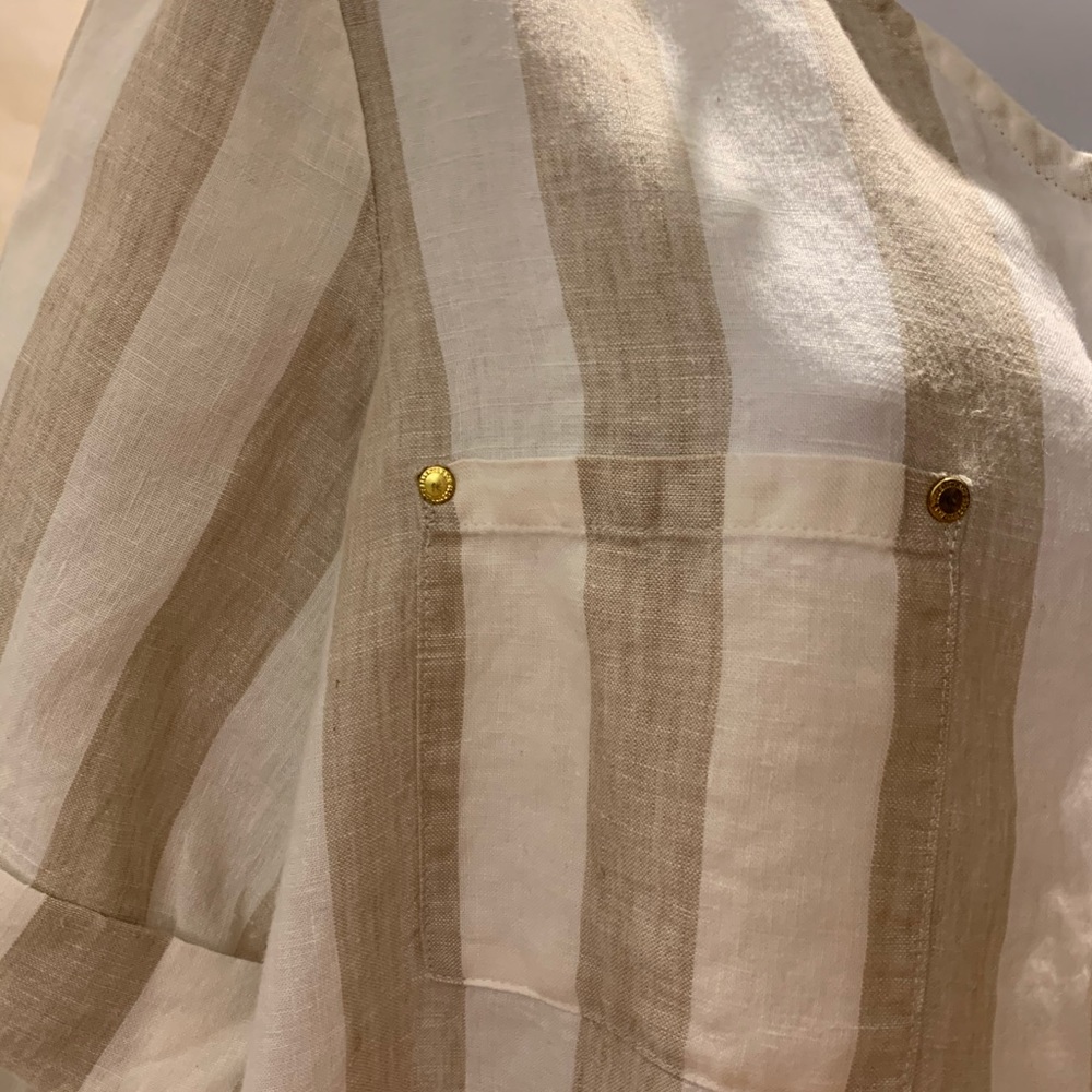 Ellen Tracy Linen Blouse - Picture 3 of 9